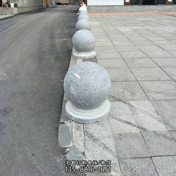 廣場隔離路障石球阻車球墩（1）