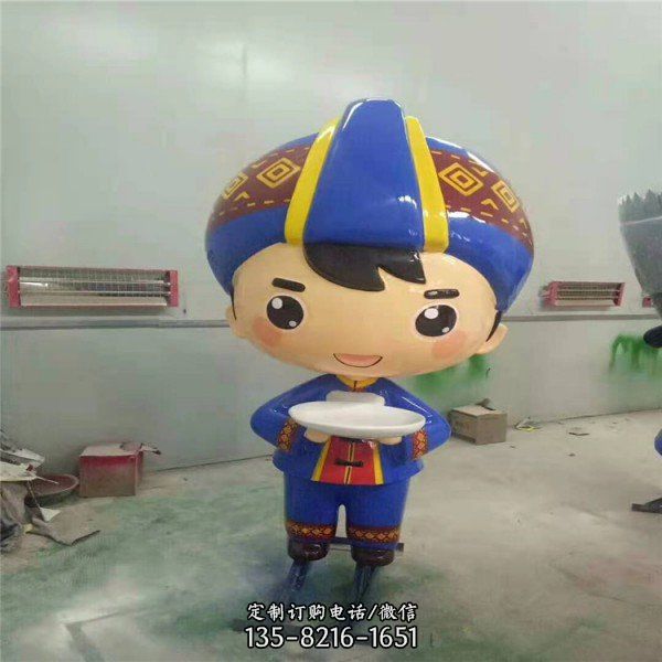 商場步行街戶外玻璃鋼卡通人物雕塑擺件（1）