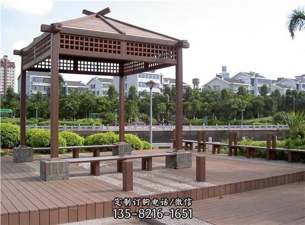 公園景區大型中式六角涼亭雕塑（5）