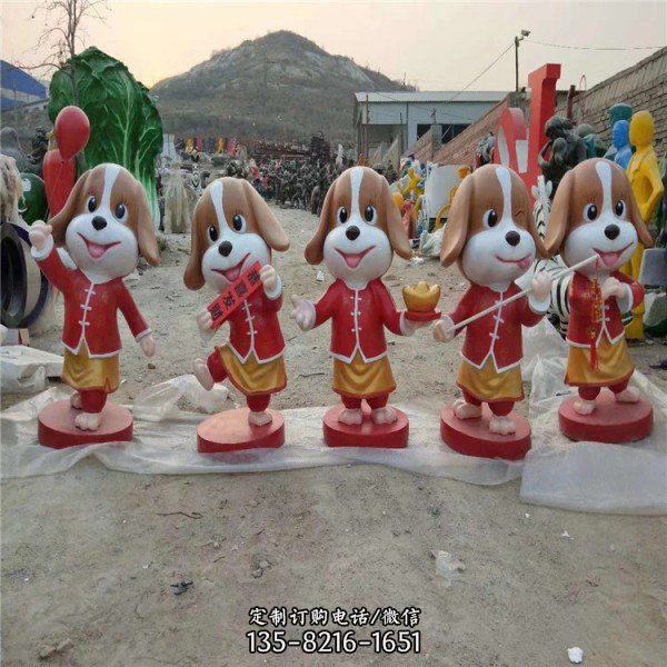 游樂園玻璃鋼卡通動物擺件雕塑（4）