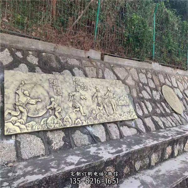 展館玻璃鋼仿銅人物浮雕壁畫（3）