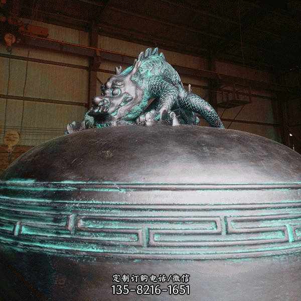 大型寺院廟青銅鑄造堂鐘雕塑（2）