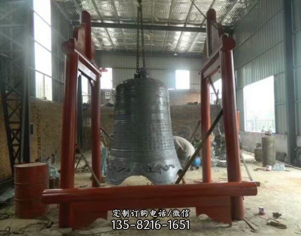 大型寺院廟青銅鑄造堂鐘雕塑（5）