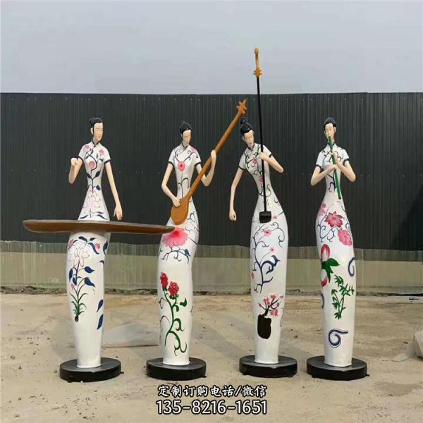 大型戶外玻璃鋼雕塑擺件人物雕塑（2）