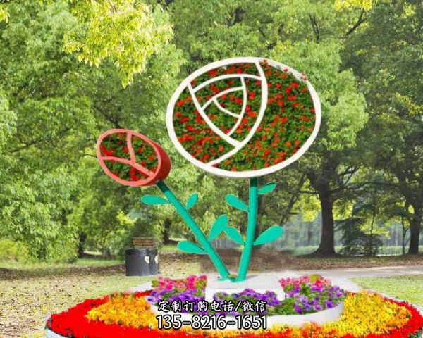 公園仿真植物動(dòng)物大型綠草雕立體花壇（1）