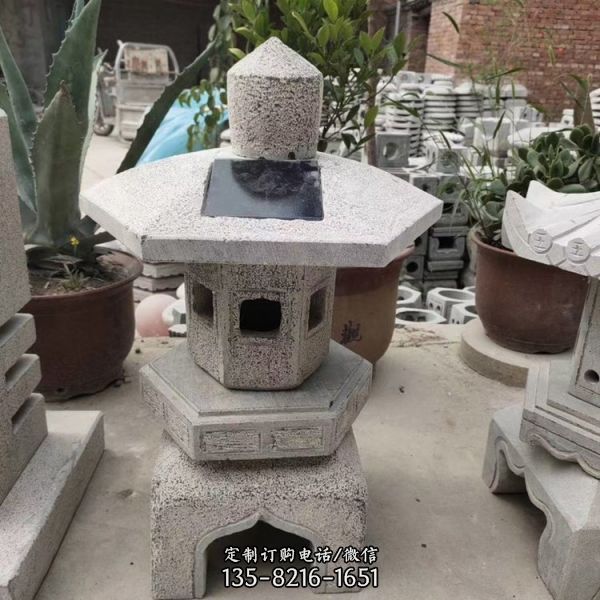 庭院仿古石雕 花園別墅石燈籠雕塑（2）