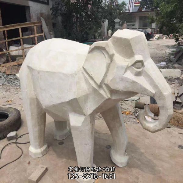 園林不銹鋼鏤空幾何發光動物景觀雕塑（2）
