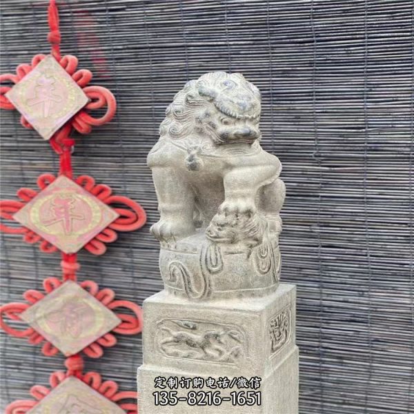 庭院擺件拴馬樁 園林石雕栓馬柱廣場擺件（2）
