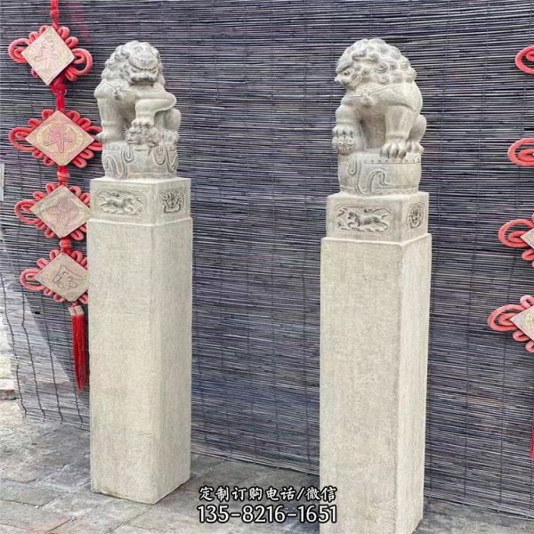 庭院擺件拴馬樁 園林石雕栓馬柱廣場擺件（4）