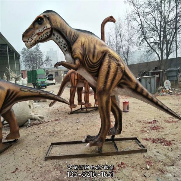 影城動物大型玻璃鋼侏羅紀世紀仿真恐龍雕塑（1）
