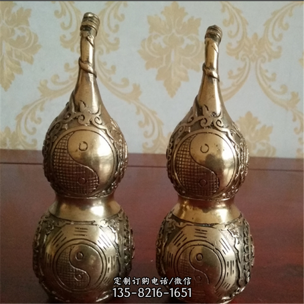 景區寺廟大型銅雕鎮宅辟邪葫蘆雕塑（5）
