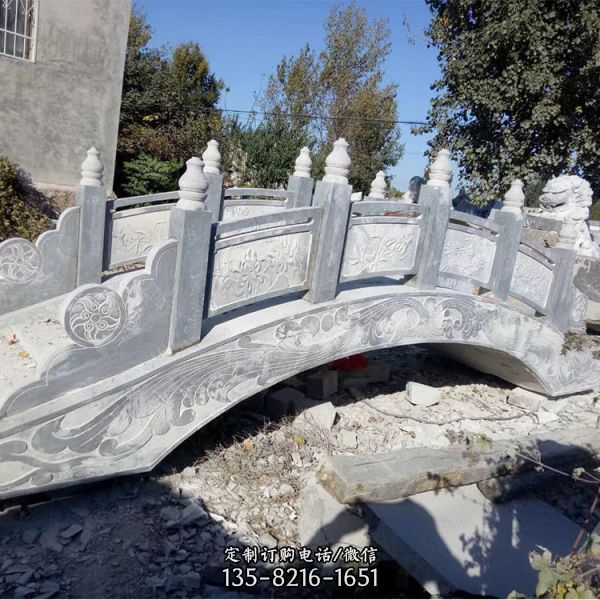 庭院別墅仿古做舊大理石石雕圍欄雕塑（4）