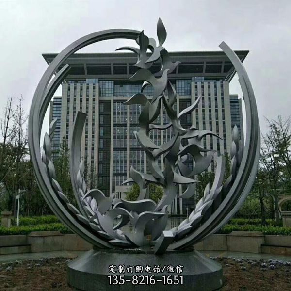 酒店裝飾公園不銹鋼大型雕塑（2）