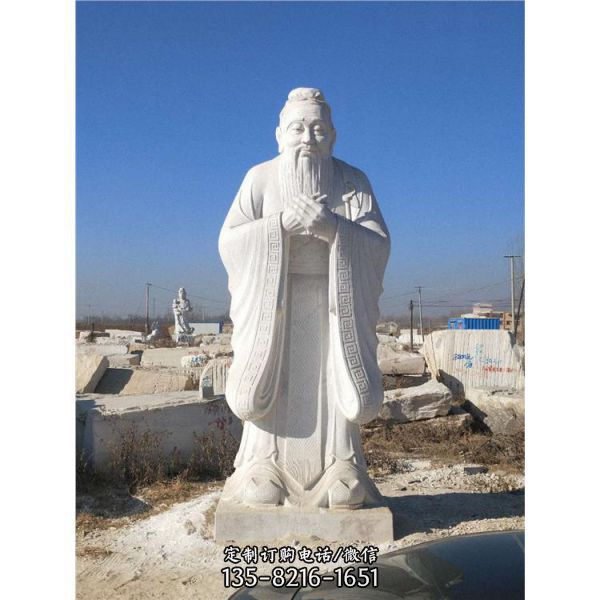 廣場景區大理石石雕園林戶外大型古代名醫雕塑（4）