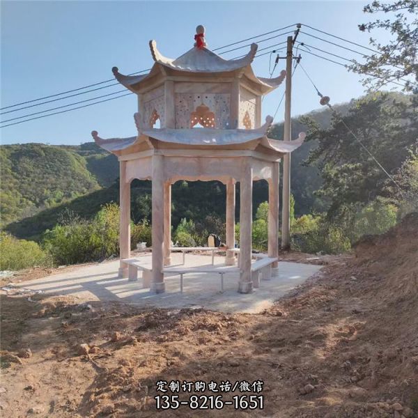 學校公園廣場石雕涼亭雕塑（3）