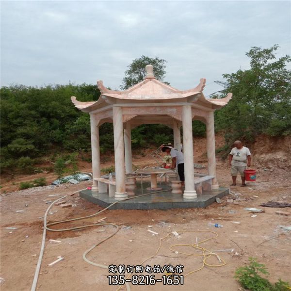 學校公園廣場石雕涼亭雕塑（5）