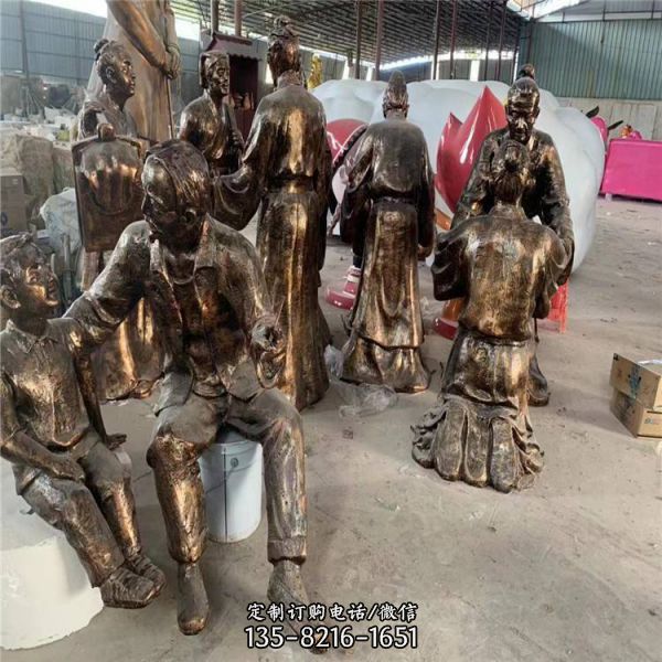 玻璃鋼仿銅人物小品雕塑（3）