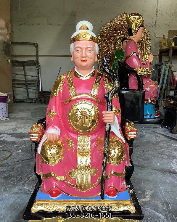 寺廟家居玻璃鋼彩繪供奉佛像雕塑（4）