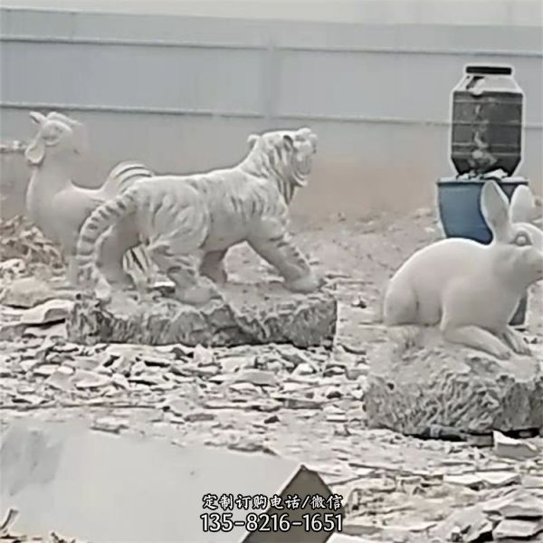 公園石雕動物景區園林石雕獅子雕塑（4）