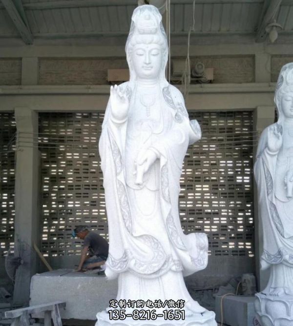 大理石石雕園林戶外景區(qū)佛像雕塑（3）