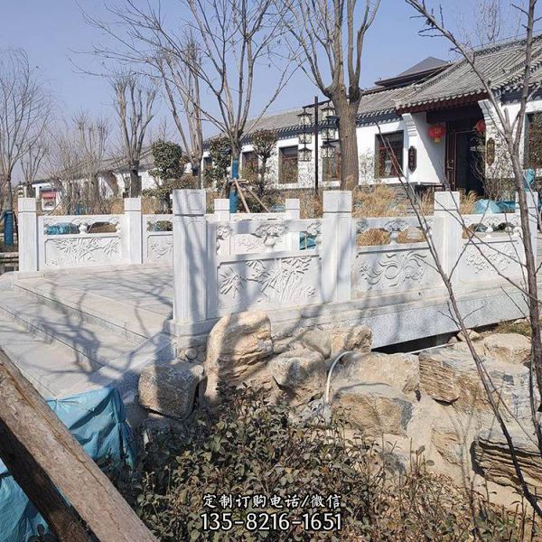 戶外公園大理石石雕欄桿欄板（4）