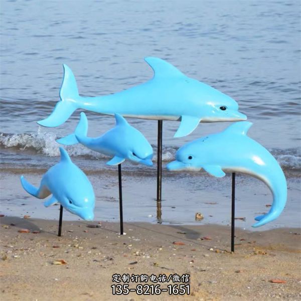 海洋生物玻璃鋼仿真動物海邊景區雕塑擺件（1）