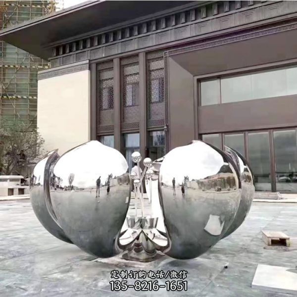小區(qū)廣場(chǎng)不銹鋼抽象藝術(shù)景觀雕塑（4）