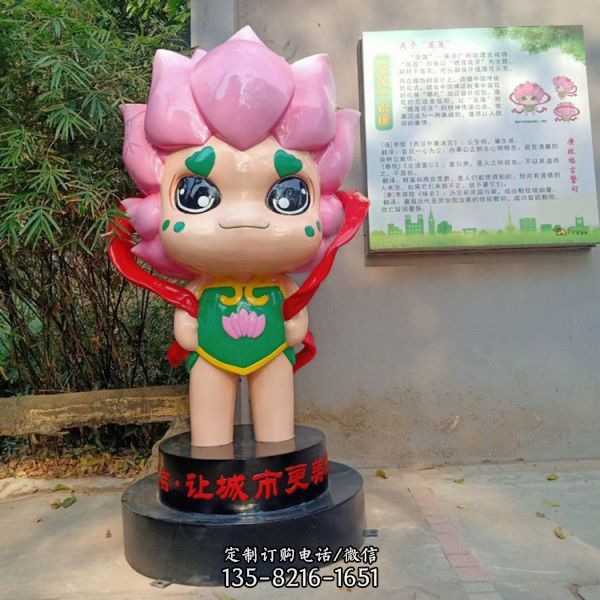 餐廳連鎖店玻璃鋼卡通公仔主題人物擺件（2）