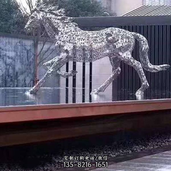 酒店園林不銹鋼動物抽象藝術景觀雕塑（2）