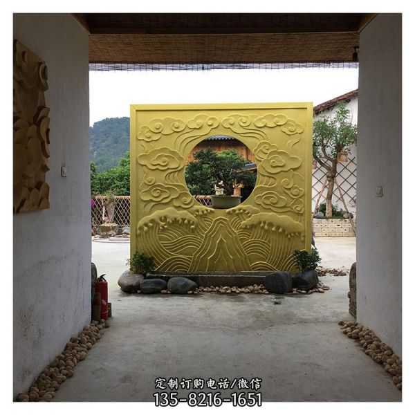 庭院石材浮雕 中式屏風雕塑（1）