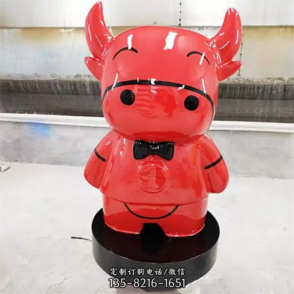 商業(yè)街廣場(chǎng)裝飾玻璃鋼卡通人物公仔雕塑（3）