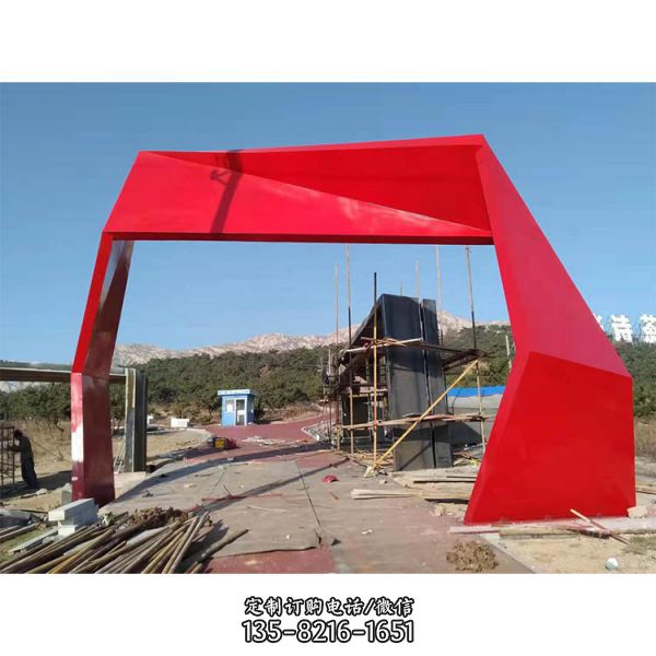 戶外校園創意不銹鋼抽象景觀雕塑擺件（1）