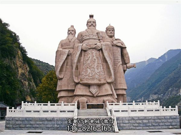 廣場園林石雕人物門墩景觀雕塑（1）