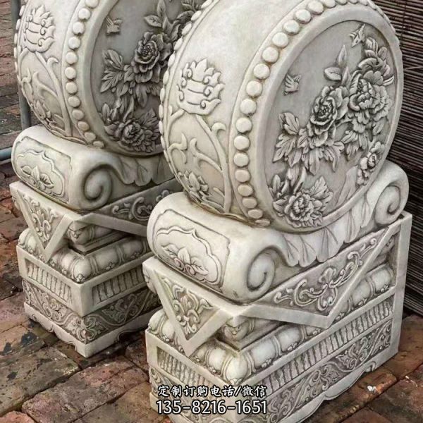 漢白玉仿古抱鼓石