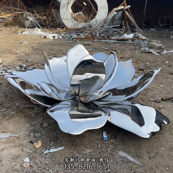 不銹鋼仿真荷花裝飾擺件（2）