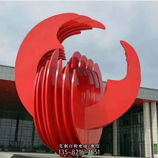 廣場(chǎng)水滴不銹鋼雕塑大型金屬雕塑（3）
