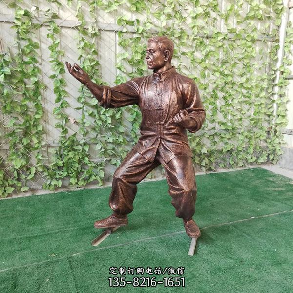 民俗仿銅人像定制景區(qū)農(nóng)家院模型擺件（3）