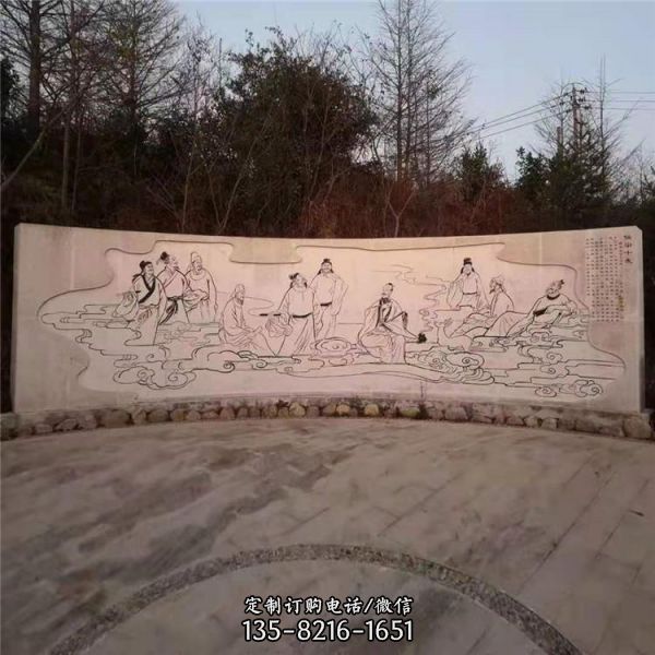 校園室內創意大型石雕浮雕壁畫庭院裝飾擺件（3）