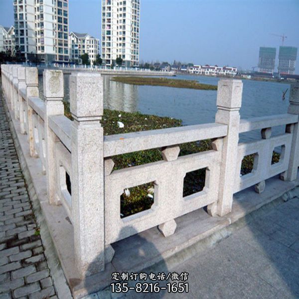 景區公園戶外漢白玉石雕防護欄桿（2）