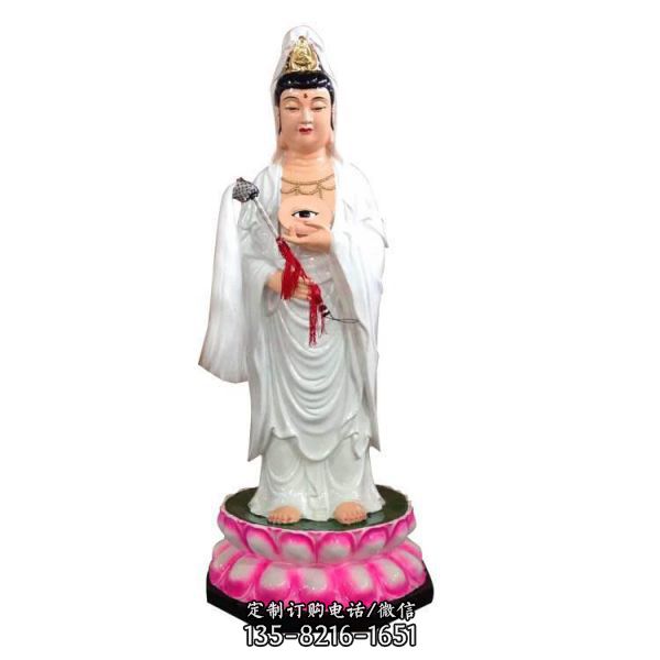 寺廟室內(nèi)擺放樹脂玻璃鋼觀音佛像神像（2）