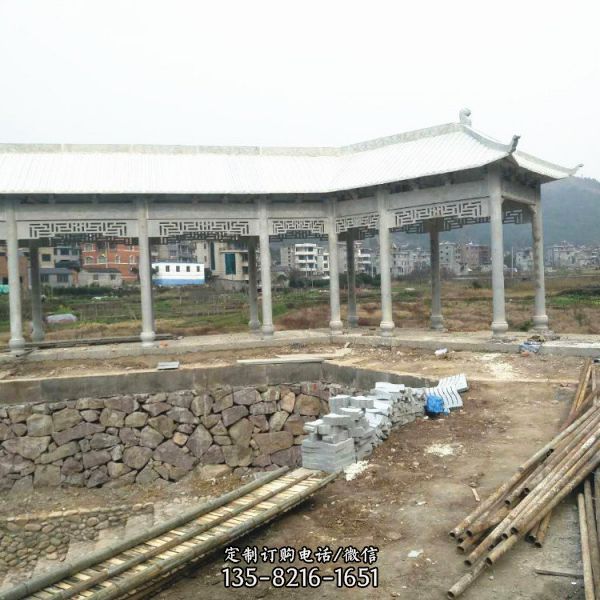 戶外園林大理石石雕長廊雕塑擺件