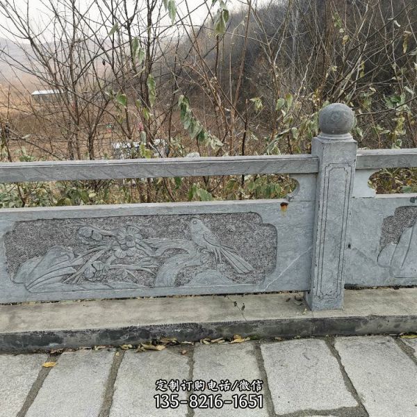 花崗巖石雕園林浮雕圍欄雕塑（5）