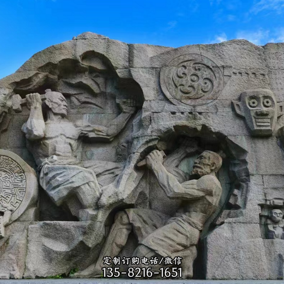 浮雕 室外背景墻文化主題學(xué)校園林雕塑（4）