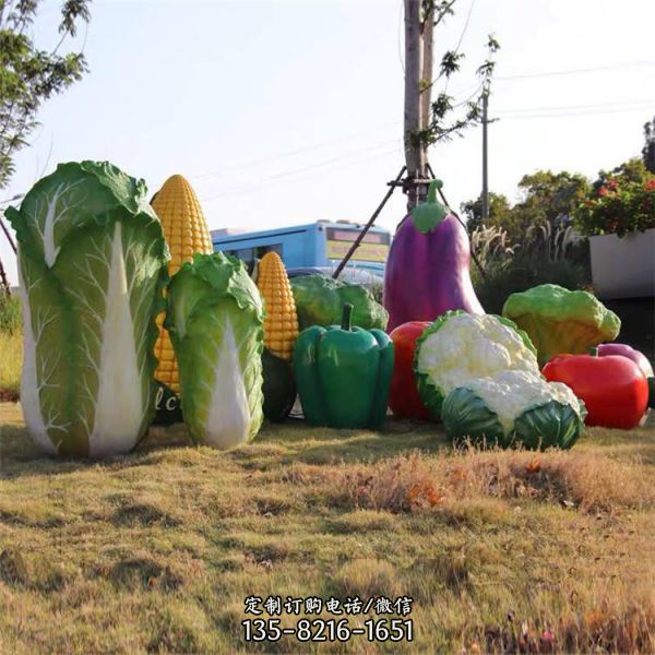 生態(tài)園玻璃鋼創(chuàng)意果蔬植物景觀雕塑（3）