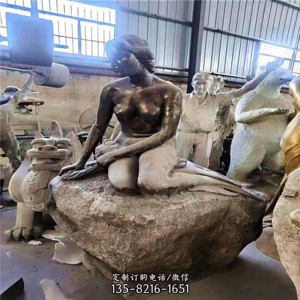 景區(qū)廣場(chǎng)擺放仿銅西方人物動(dòng)物各種款式雕塑（1）