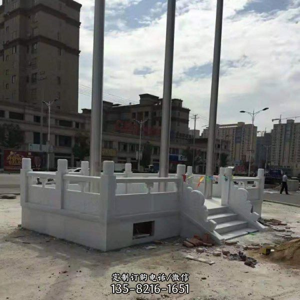 漢白玉雕刻欄桿雕塑 廣場校園升旗臺圍欄