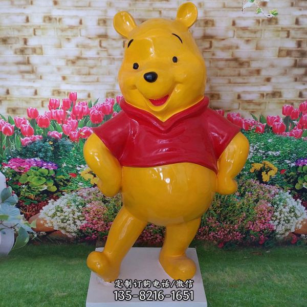 幼兒園商場卡通擺件卡通維尼熊雕塑（3）
