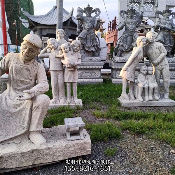 戶外廣場公園大理石浮雕人物雕塑（3）