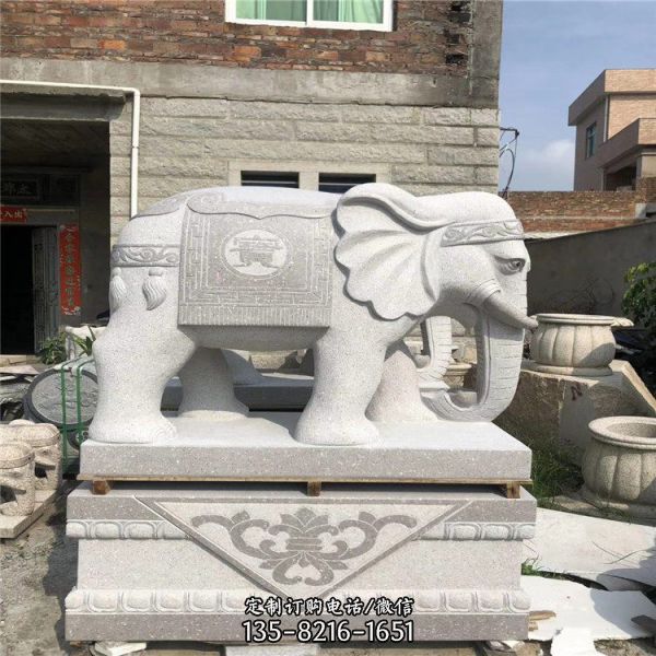 青石大理石石雕園林大型鎮(zhèn)宅大象