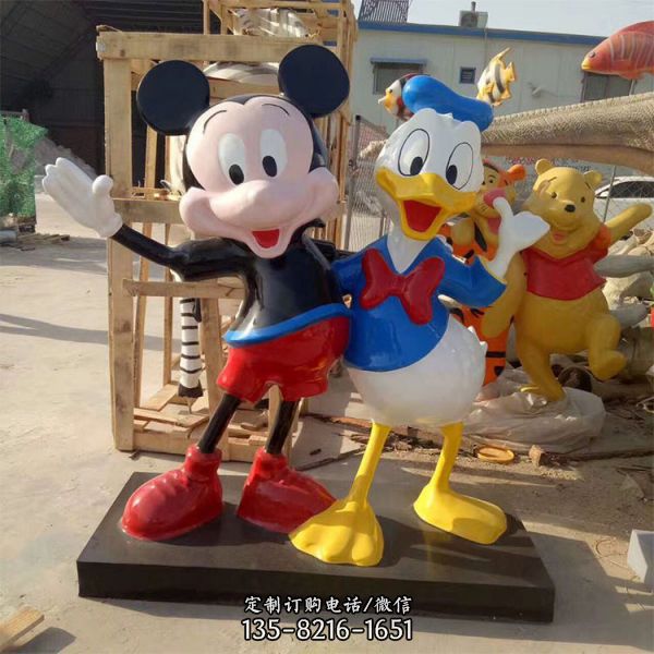 玻璃鋼卡通游樂場景區動畫片人物動物景觀擺件（6）